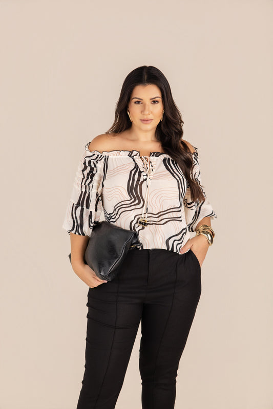 Blusa ombro a ombro