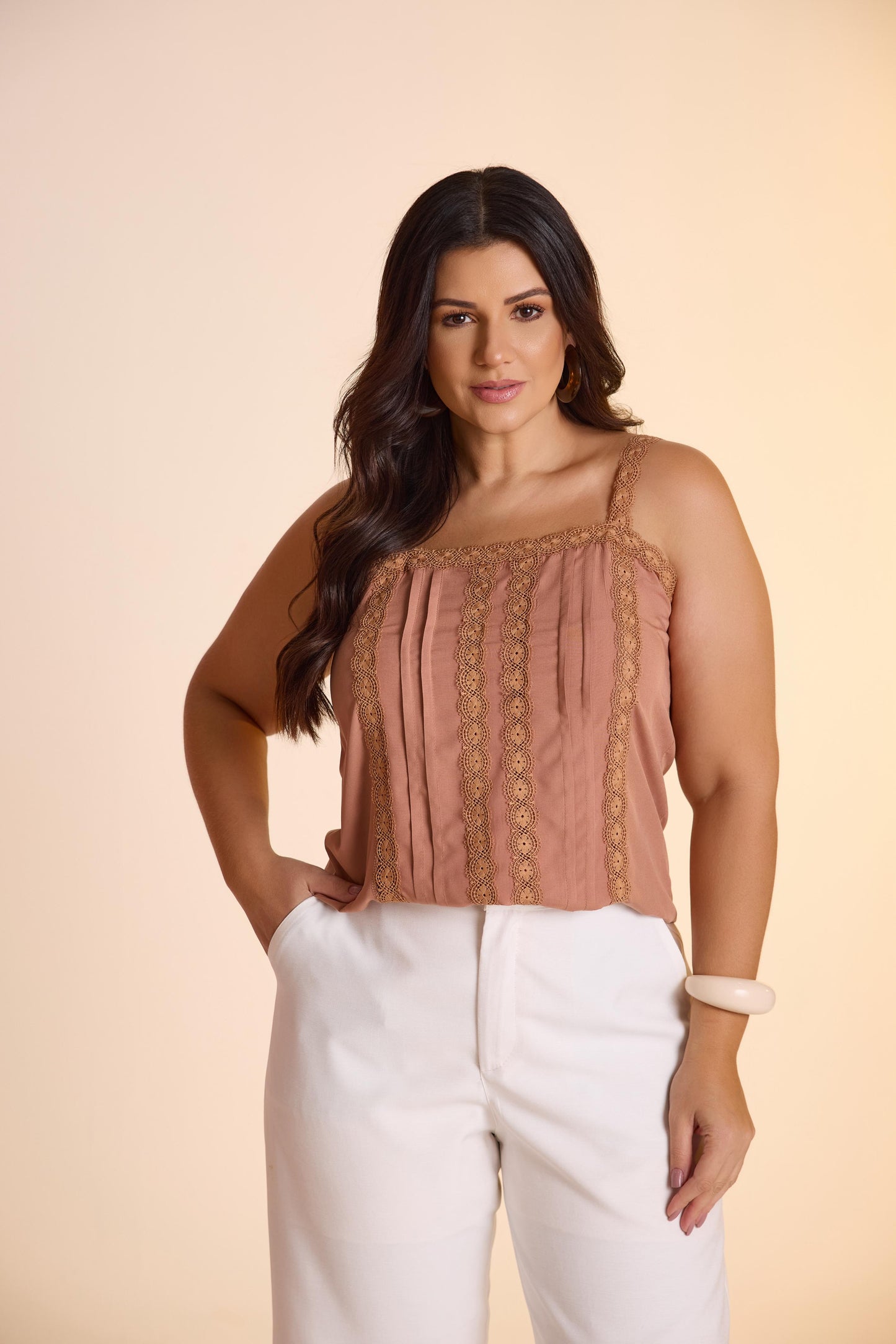 Blusa viscose de alcinha