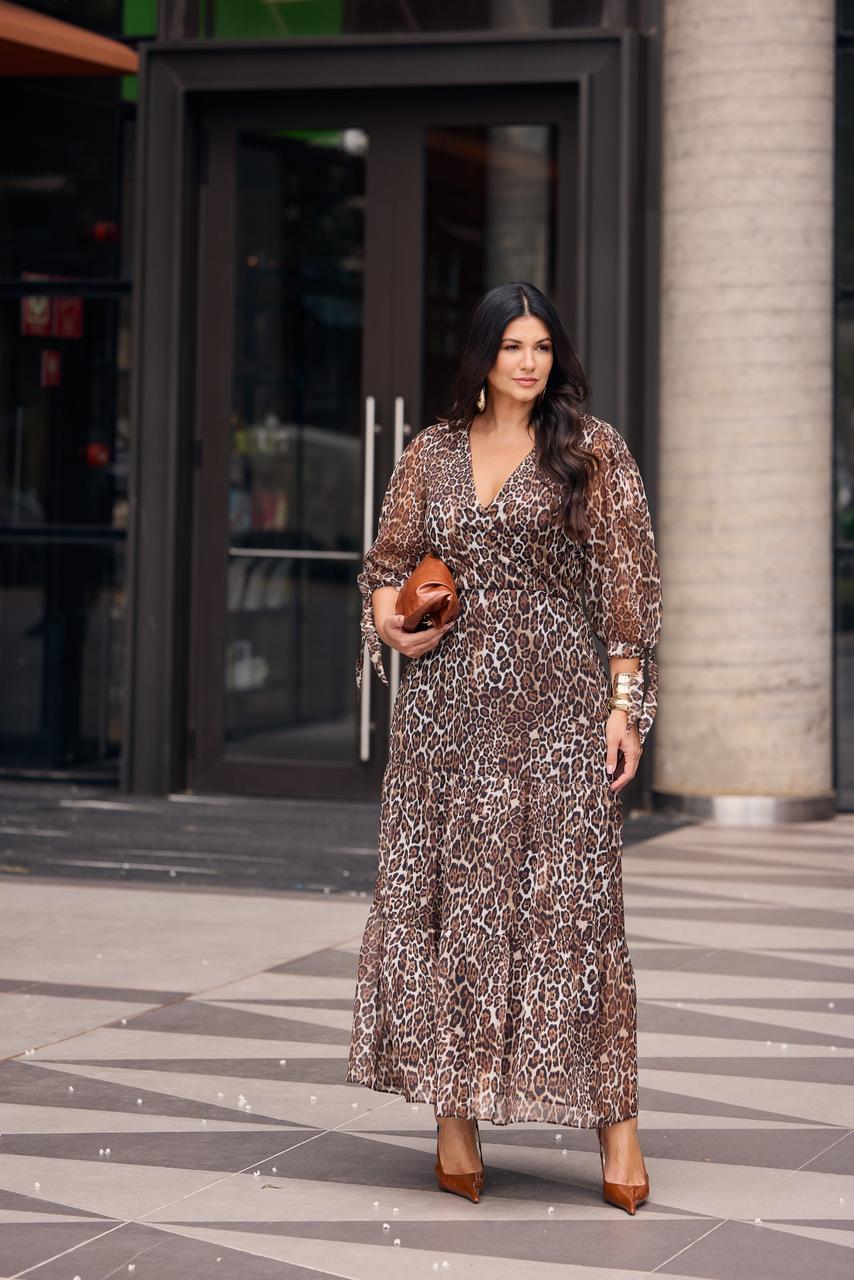 Vestido panare animal print