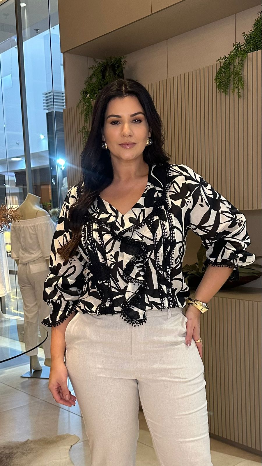 Blusa estampada