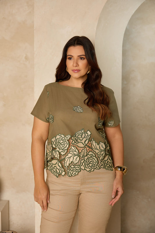 BLUSA BORDADA