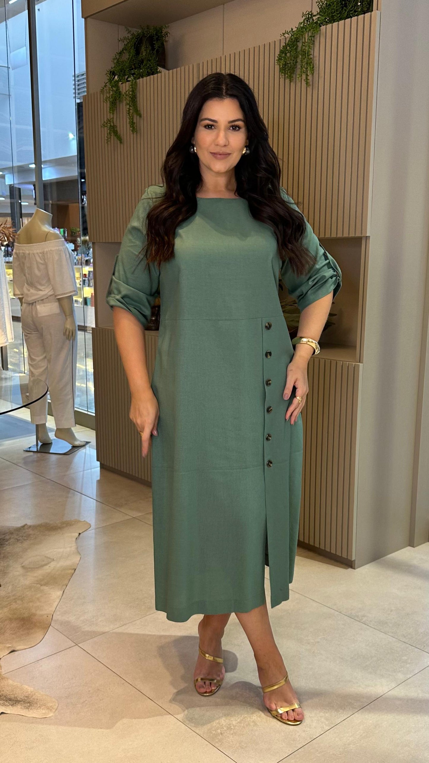 Vestido de linho