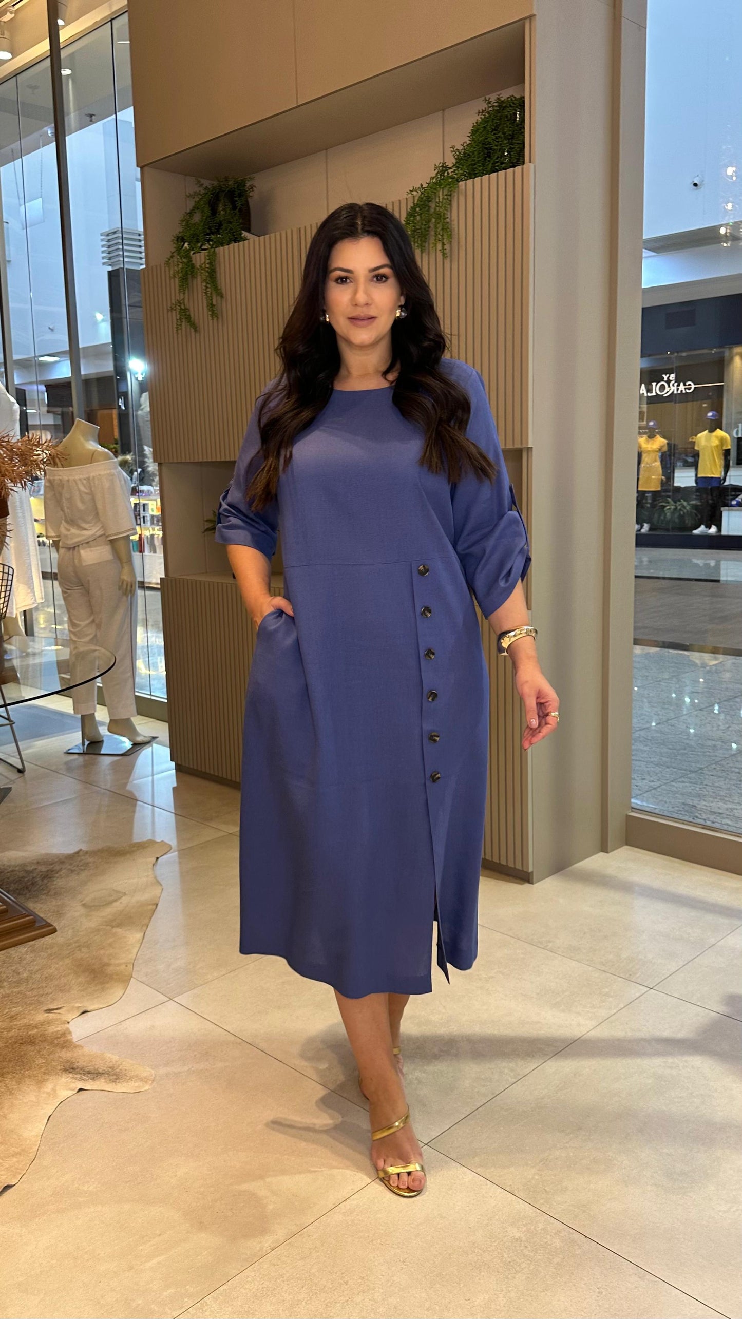 Vestido de linho