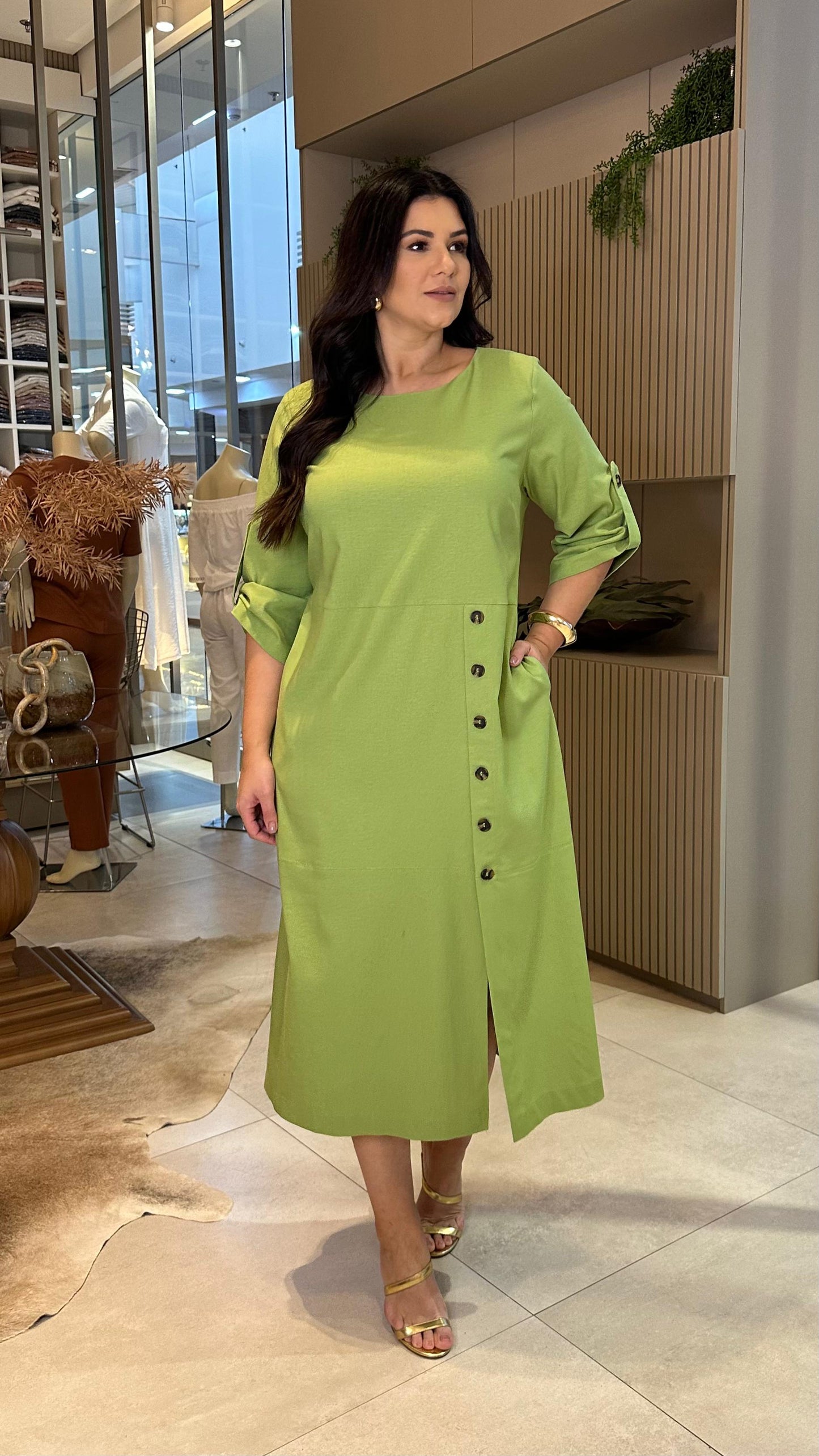 Vestido de linho