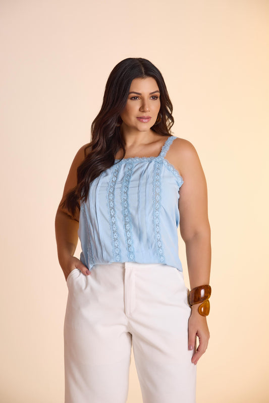 Blusa viscose de alcinha