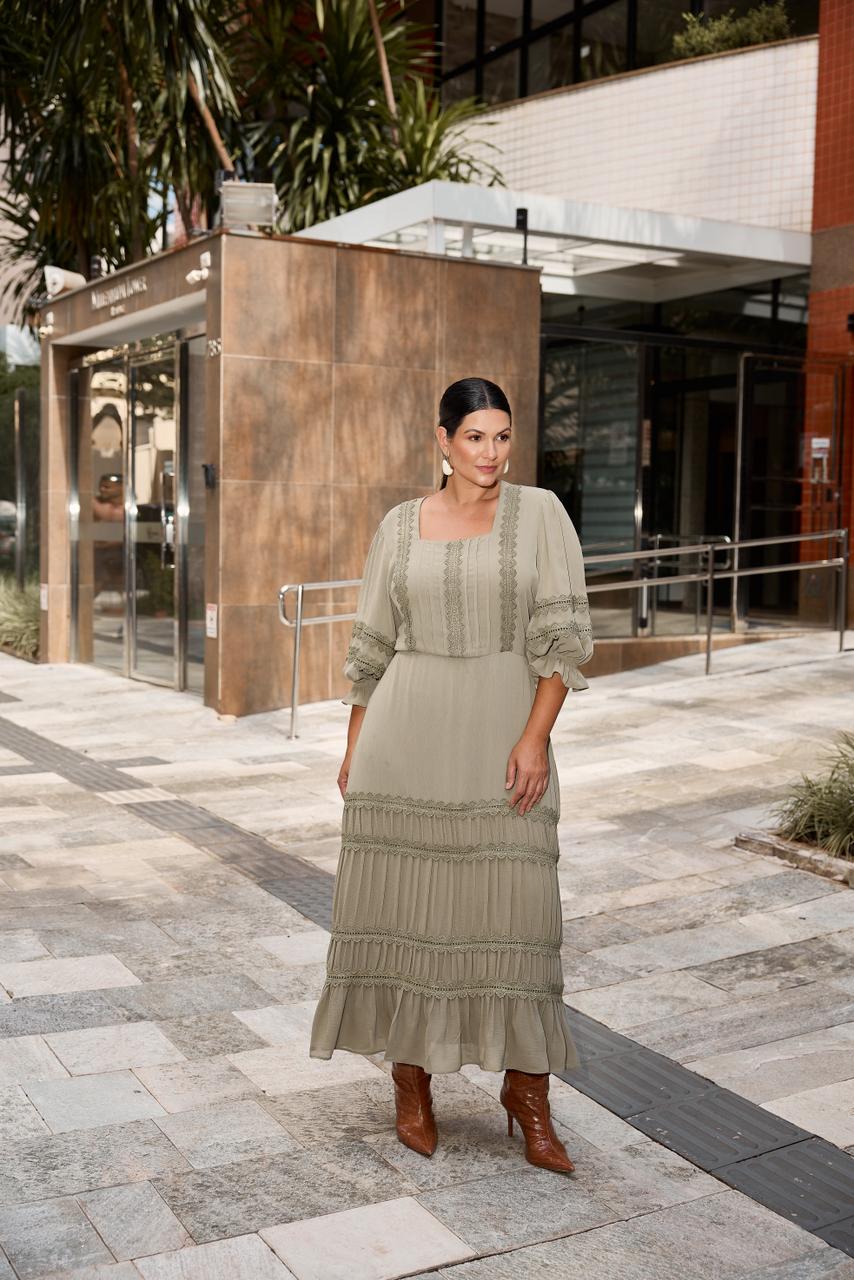 Vestido panare renda