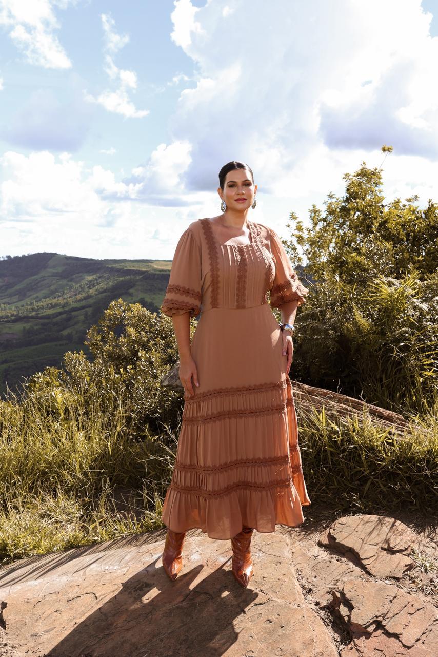 Vestido panare renda