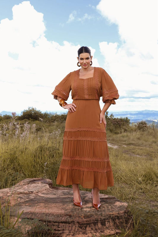 Vestido panare renda