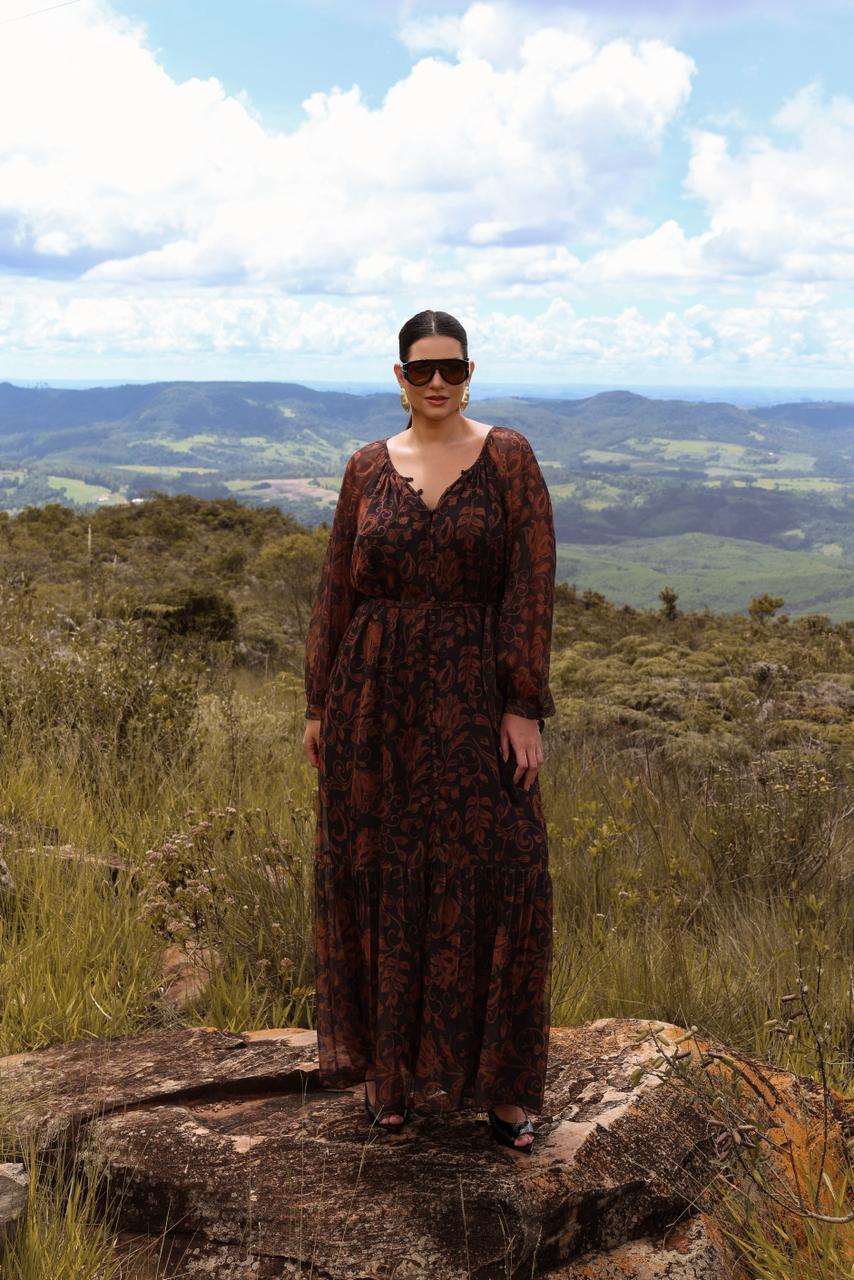 Vestido panare estampado